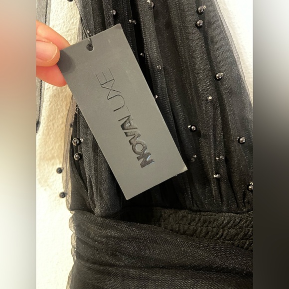 NWTs whimsigoth tulle tiered dress with ruffles and bows XL - Picture 4 of 9